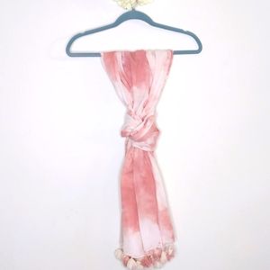 LOOK Scarf Pink And white